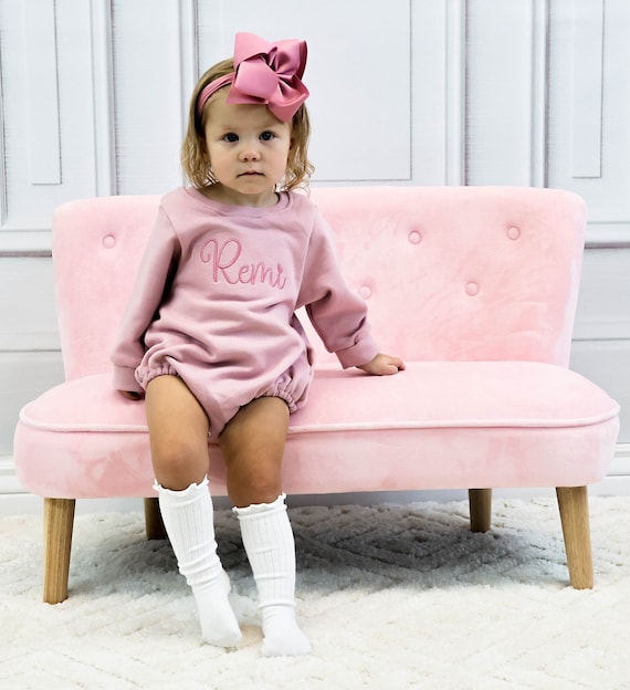 Baby Girl Sweatshirt Baby Girl Bubble Sweatshirt Personalized Baby