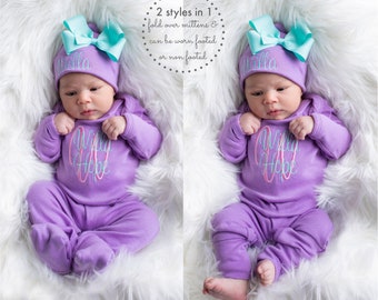 Baby Girl Coming Home Outfit Baby Girl Clothes Newborn Girl Coming Home Outfit Baby Girl Romper Newborn Girl Clothes Baby Girl Gift