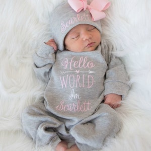 Baby girl sale bring home outfit