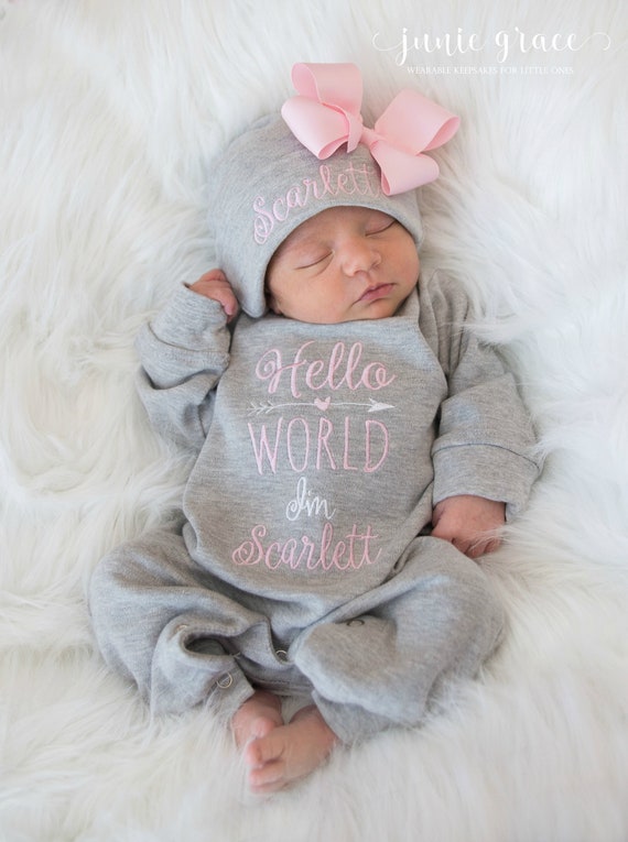 baby hello world outfit