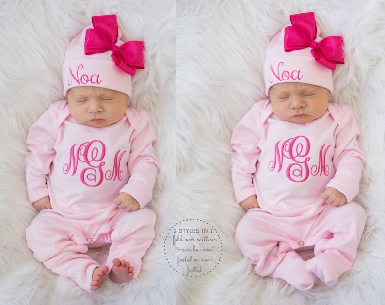 Newborn Girl Coming Home Outfit Newborn Girl Clothes Etsy