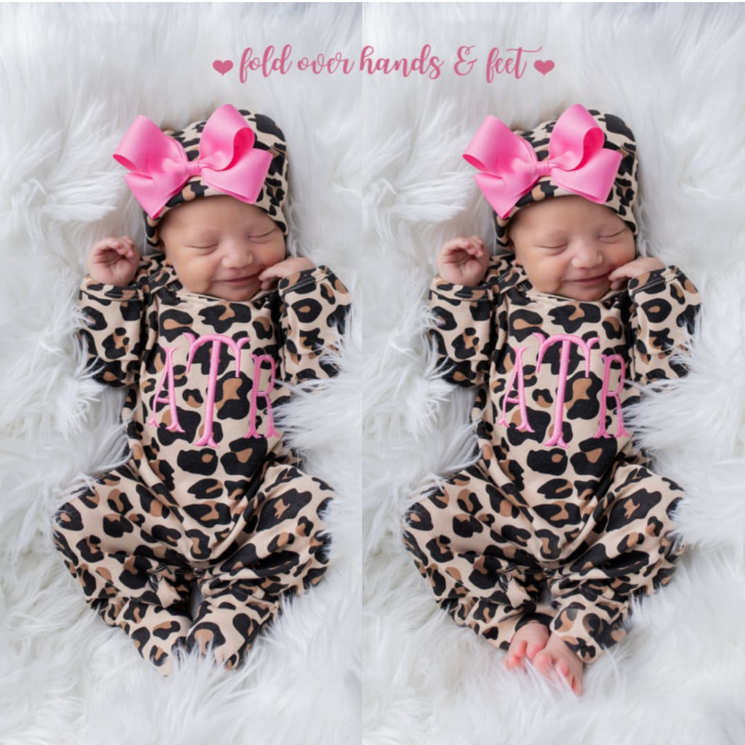 Monogram Baby Girl Outfit Etsy