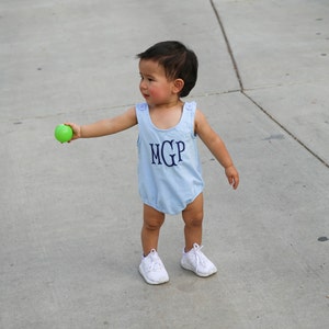 Baby Boy Summer Outfit, Baby Boy Bubble, Baby Boy Summer Clothes, Baby Boy Summer Romper, Monogrammed Boy Bubble,