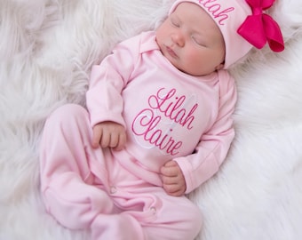 Baby Girl Coming Home Outfit Baby Girl Clothes Newborn Girl Coming Home Outfit Baby Girl Romper Newborn Girl Clothes Baby Girl Gift