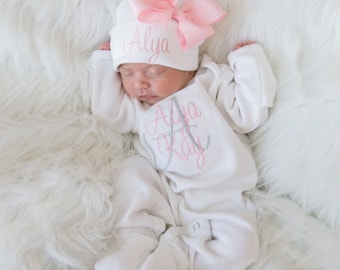 Baby Girl Coming Home Outfit Baby Girl Clothes Newborn Girl Coming Home Outfit Baby Girl Romper Newborn Girl Clothes Baby Girl Gift