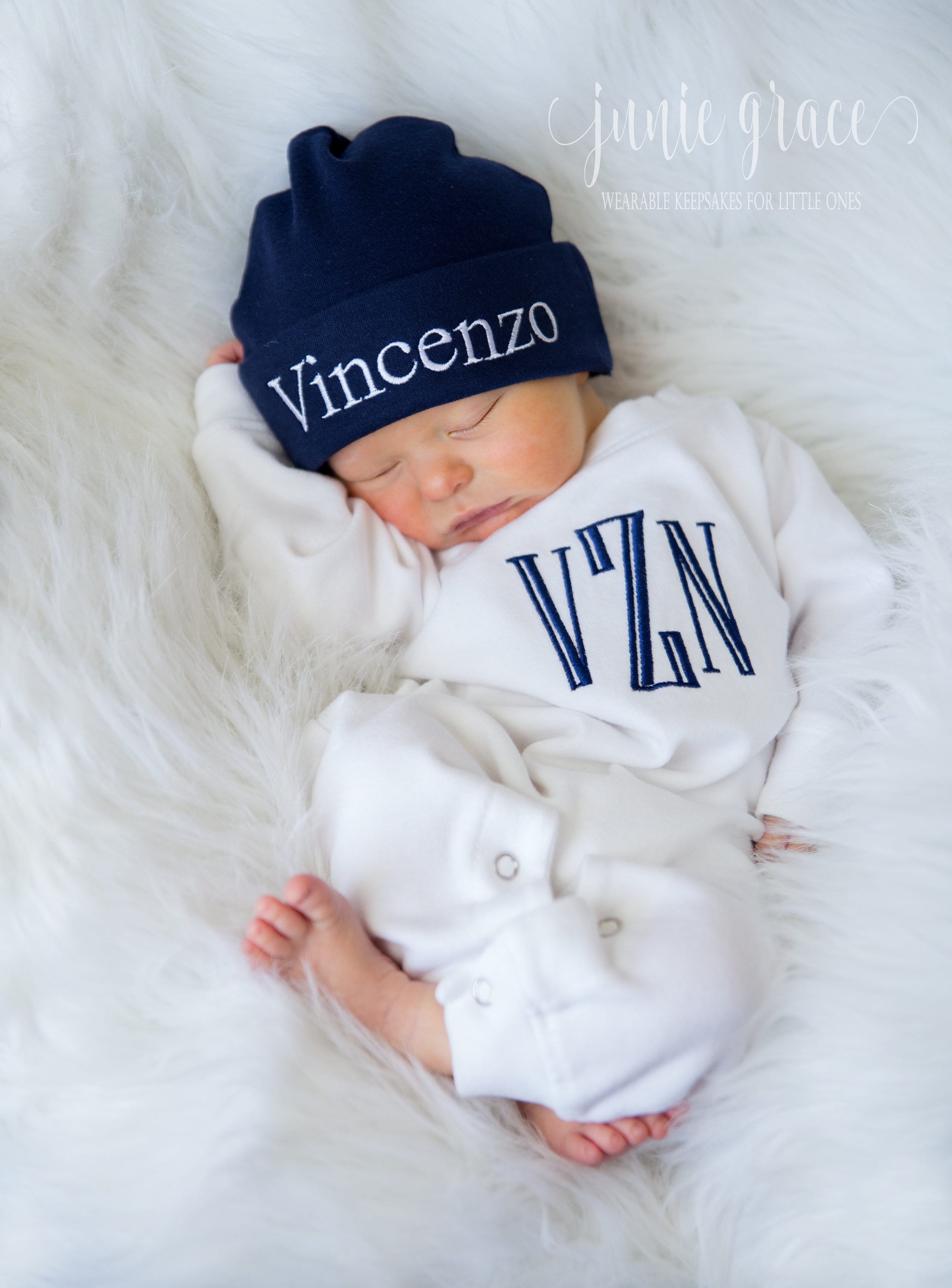 Newborn Boy Coming Home Outfit Newborn Boy Outfit Monogrammed Baby
