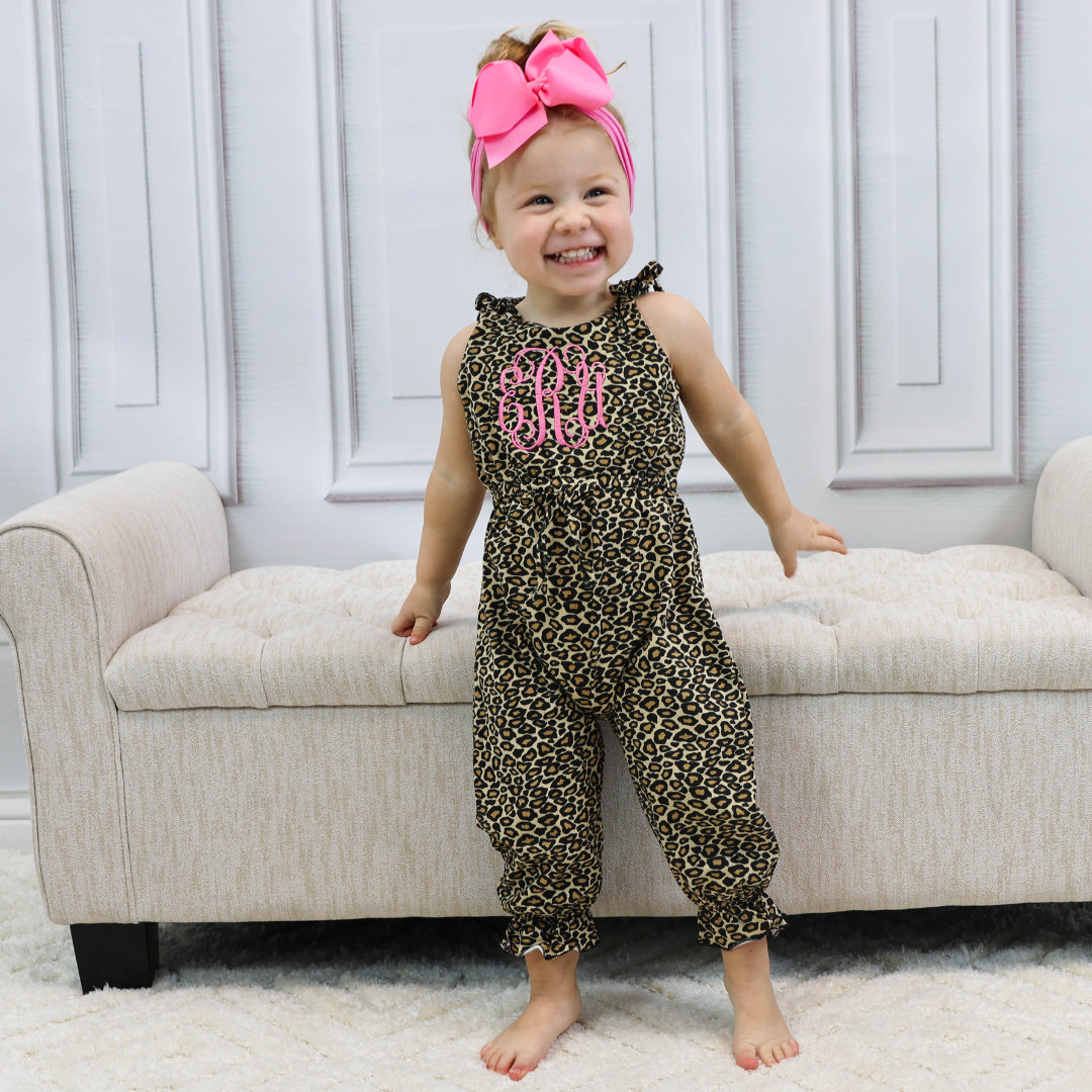 2PC Toddler Baby Girls Lovely condole jumpsuits + belt Kids