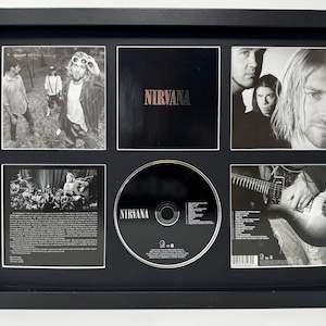 Nirvana | Greatest Hits | Retro Mounted CD Wall Display | Frame Not Included |