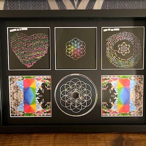 Coldplay | A Head Full Of Dreams | Retro Mounted CD Wall Display | Frame Not Included |