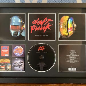 Daft Punk | Musique Volume 1 1993-2005 | Retro Mounted CD Wall Display | Frame Not Included |