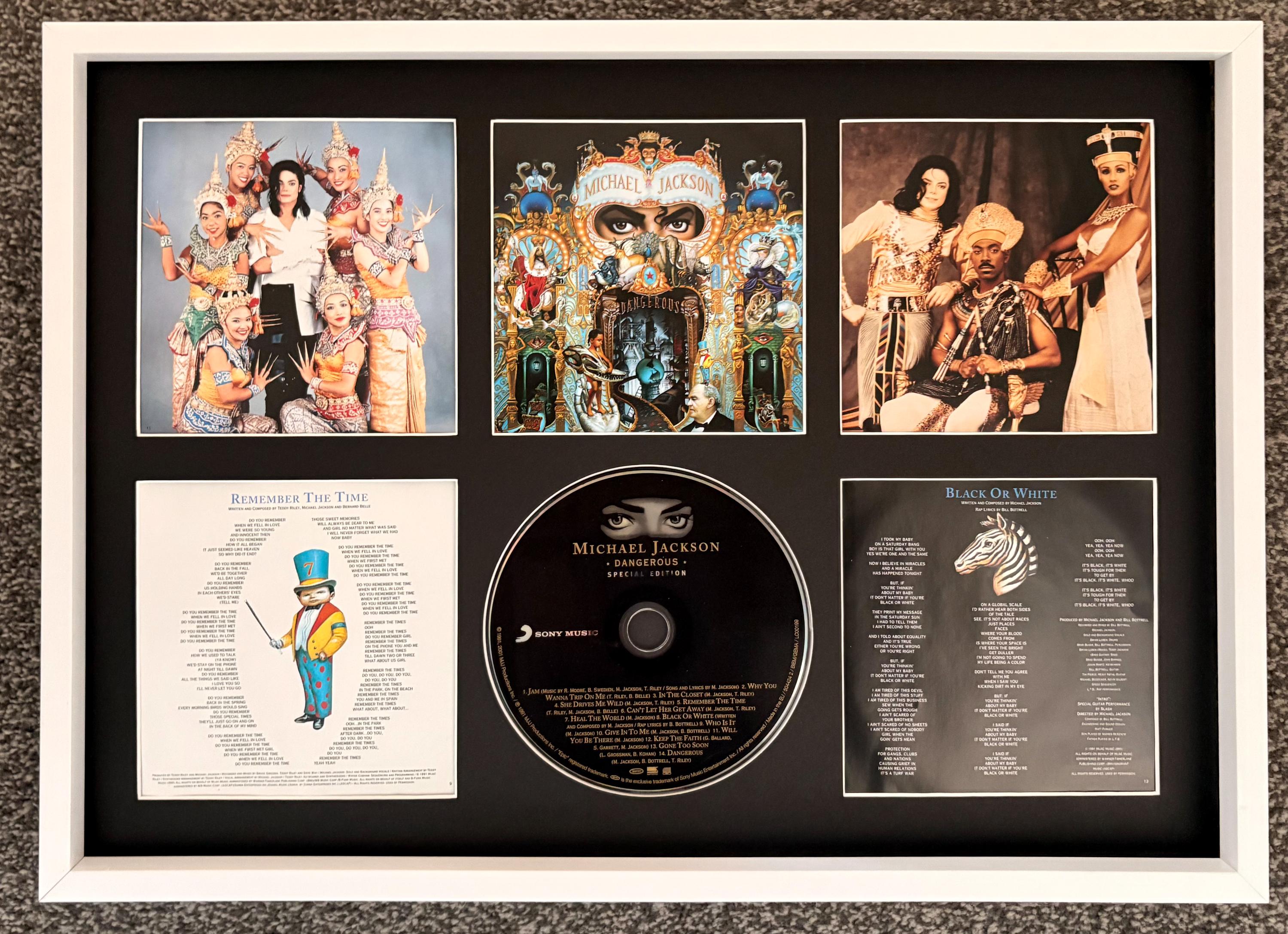 Michael Jackson | Dangerous | Retro Mounted CD Wall Display