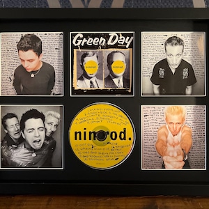 Green Day | Nimrod | Retro Mounted CD Wall Display | Frame Not Included |