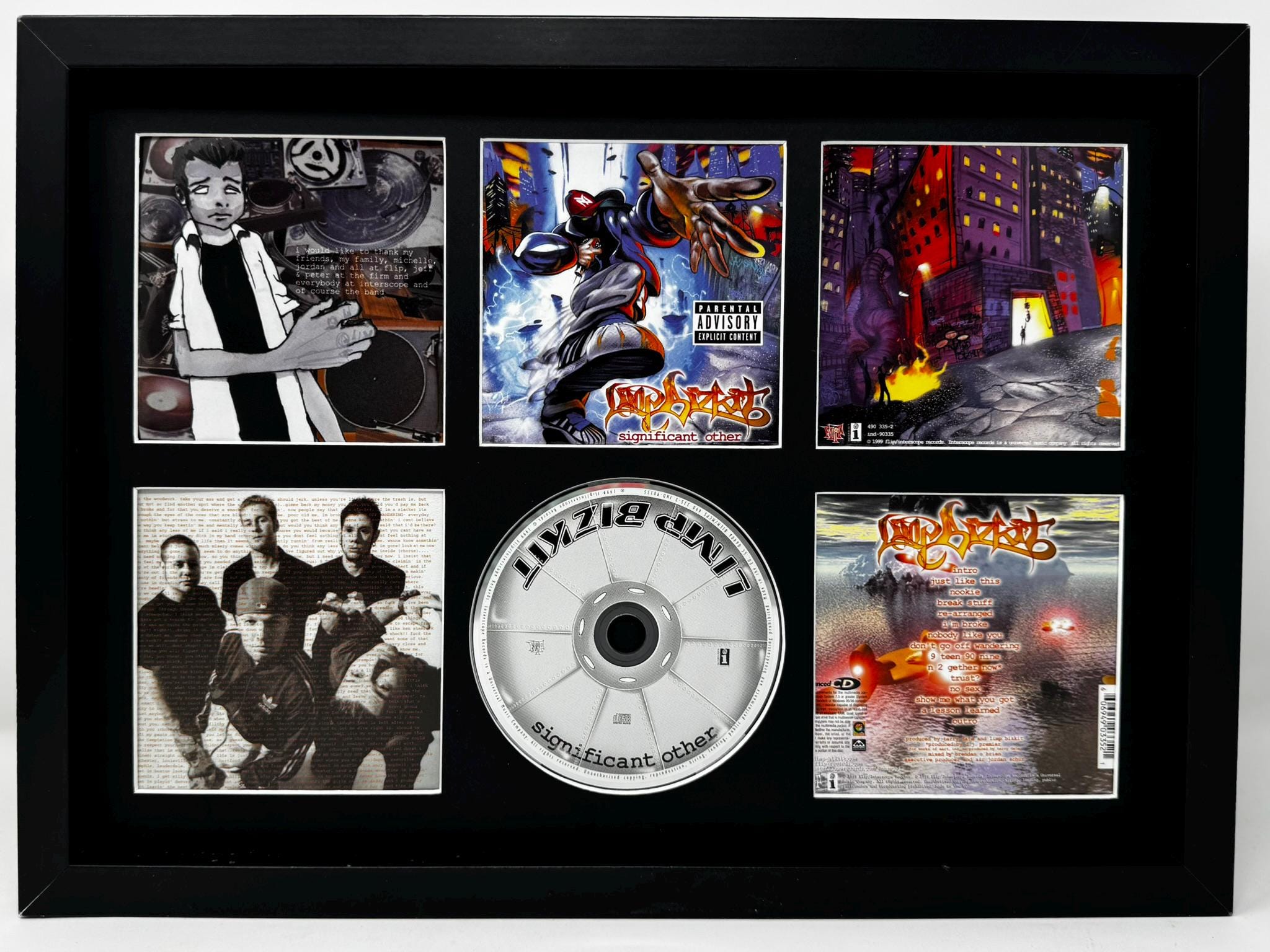 Limp Bizkit | Significant Other | Retro Mounted CD Wall Display | Frame ...