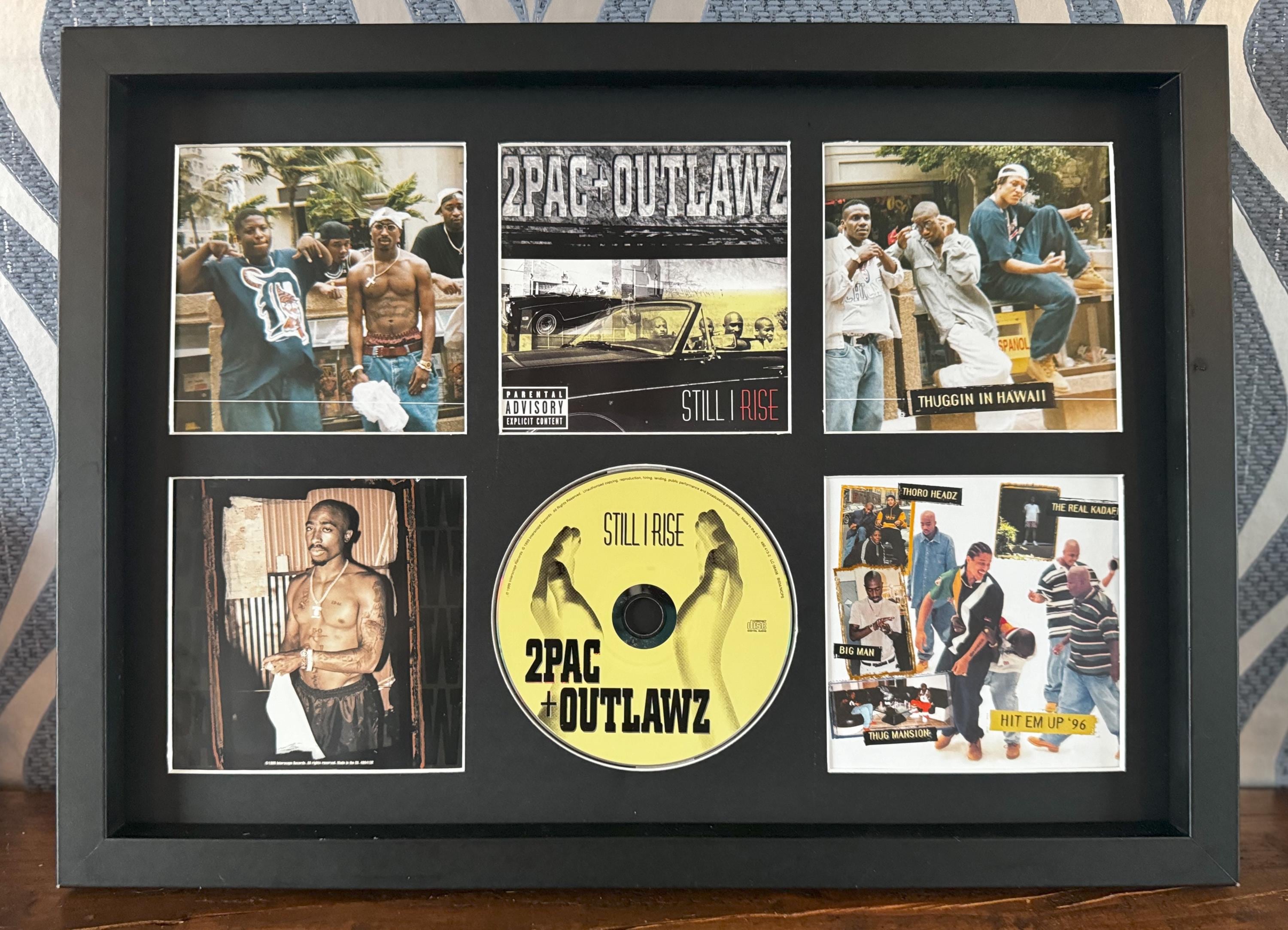 2pac & the Outlawz | Still I Rise | Retro Mounted CD Wall Display
