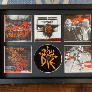 The Prodigy | Invaders Must Die | Retro Mounted CD Wall Display | Frame Not Included |