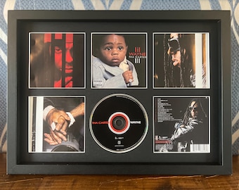 Lil Wayne / The Carter III / Exhibidor de CD de estilo retro para pared / Marco no incluido /