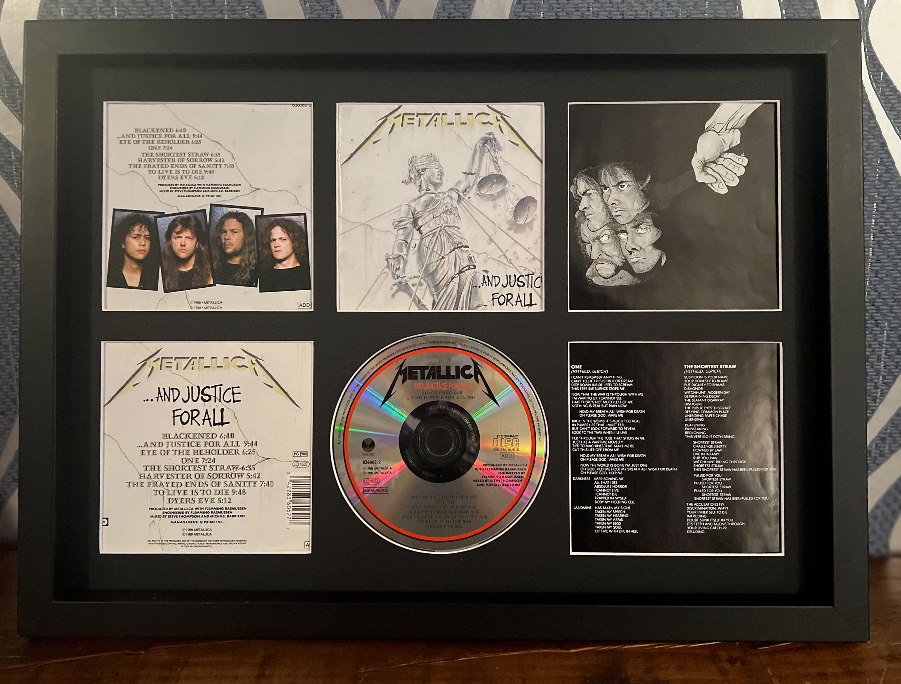 Metallica | and Justice for All | Retro Mounted CD Wall Display
