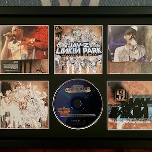 Jay Z & Linkin Park | Collision Course | Retro Mounted CD Wall Display | Frame Not Included |