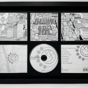 Blink 182 | Neighborhoods | Retro Mounted CD Wall Display | Frame Not Included |