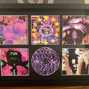 U2 | Zooropa | Retro Mounted CD Wall Display | Frame Not Included |