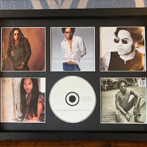 Lenny Kravitz | Greatest Hits | Retro Mounted CD Wall Display | Frame Not Included |