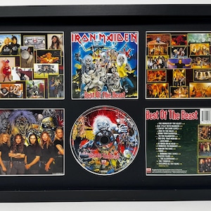 Eiserne Jungfrau | Das Beste Der Biest | Retro montiert CD Wand Display | Rahmen nicht enthalten |