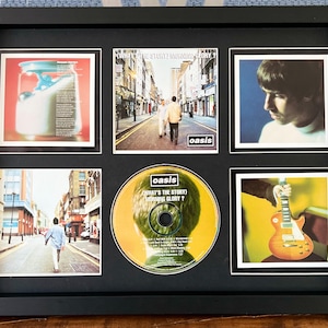 Oasis | What&#39;s The Story (Morning Glory?) | Retro Mounted CD Wall Display | Frame Not Included |