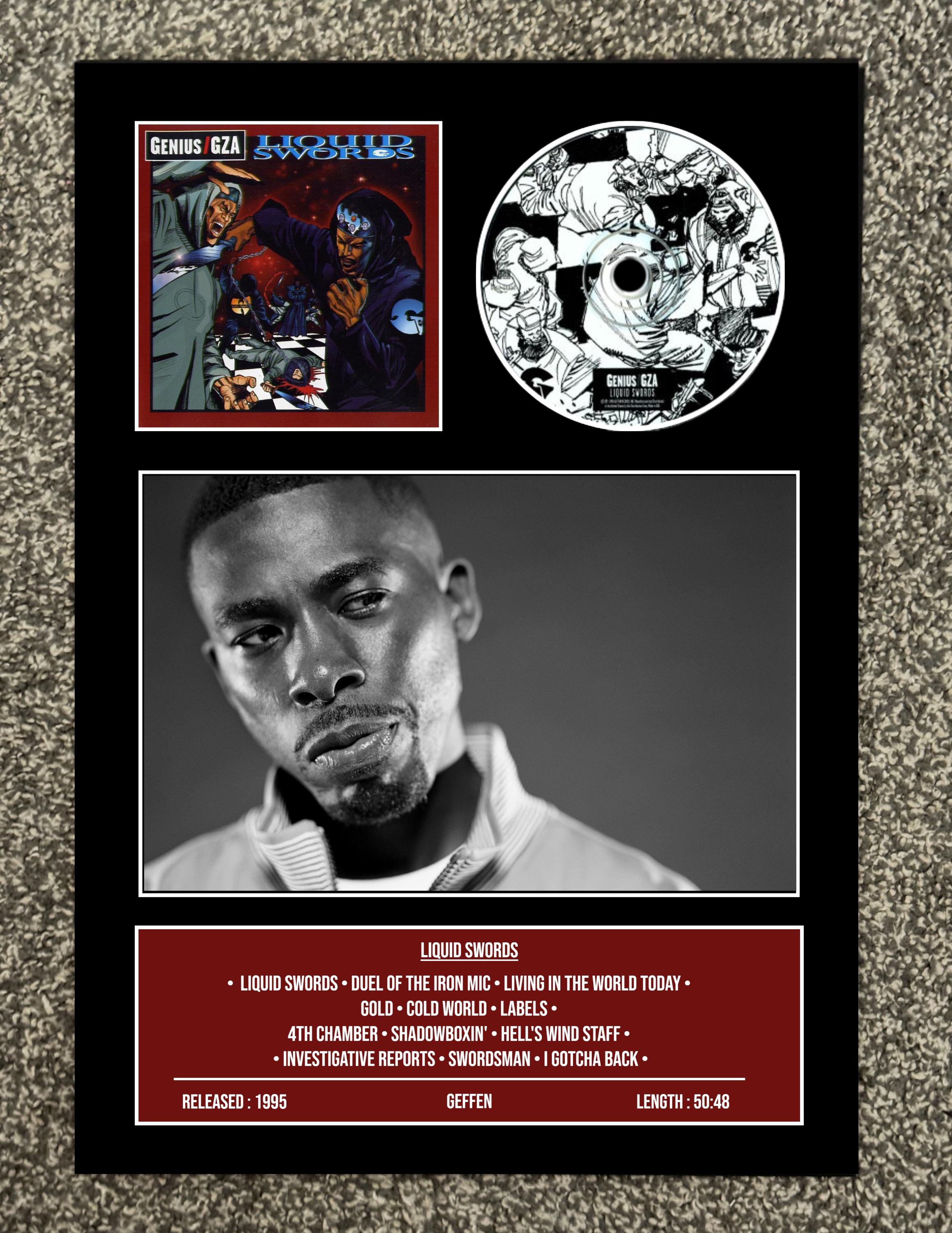 The Gza/genius | Liquid Swords | Retro Mounted CD Wall Display