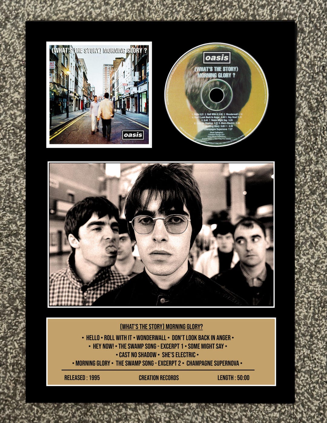 Oasis | (what's the Story) Morning Glory? | Retro Mounted CD Wall