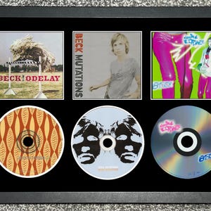 Beck | Odelay | Mutations | Midnite Vultures | Retro Triple CD Wall Display | Frame Not Included |