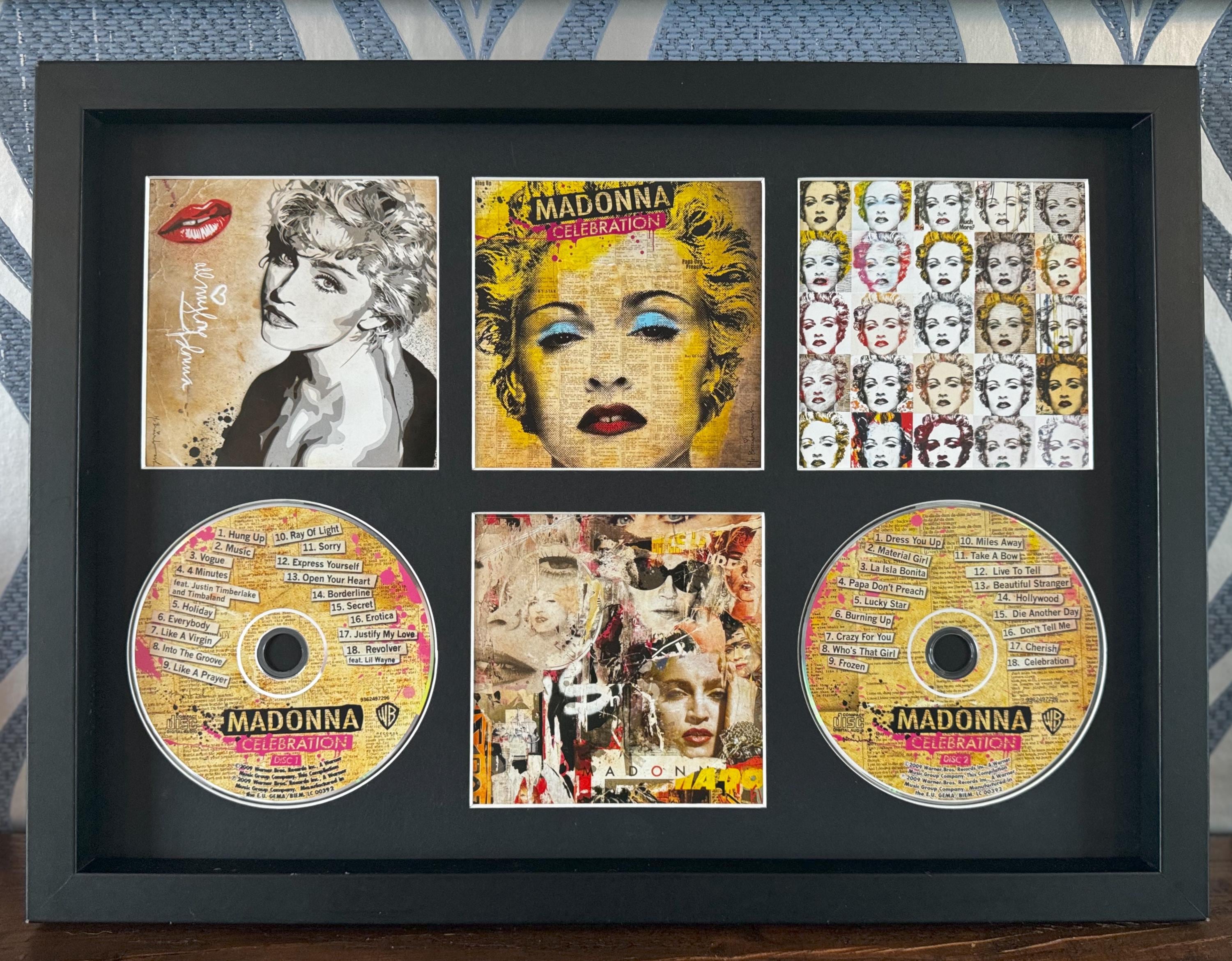 Madonna | Celebration | Retro Double Mounted CD Wall Display