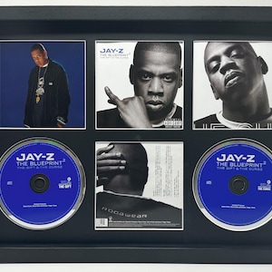 Jay Z | The Blueprint 2 The Gift & The Curse | Retro Double Mounted CD Wall Display | Frame Not Included |