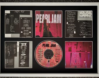 Pearl Jam | Ten | Retro Mounted CD Wall Display | Frame Not