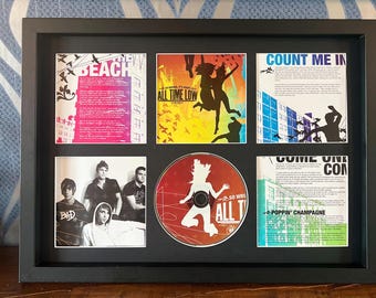 All Time Low | So Wrong, It's Right | Retro Mounted CD Wall Display | Frame Not Included |