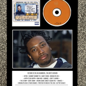 Ol Dirty Bast*** | Return To The 36 Chambers : The Dirty Version | Retro Mounted CD Wall Display | Frame Not Included |