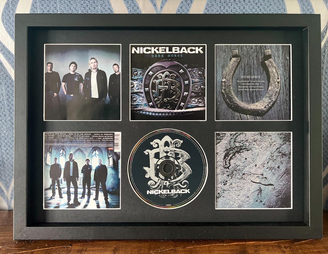 Nickelback | Dark Horse | Retro Mounted CD Wall Display | Frame