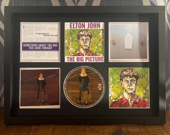 Elton John | The Big Picture | Retro Mounted CD Wall Display | Frame Not Included |