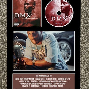 DMX | It&#39;s Dark & Hell Is Hot | Retro Mounted CD Wall Display | Frame Not Included |