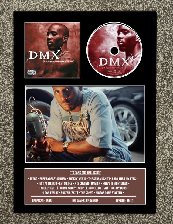 DMX | It's Dark & Hell is Hot | Retro Mounted CD Wall Display