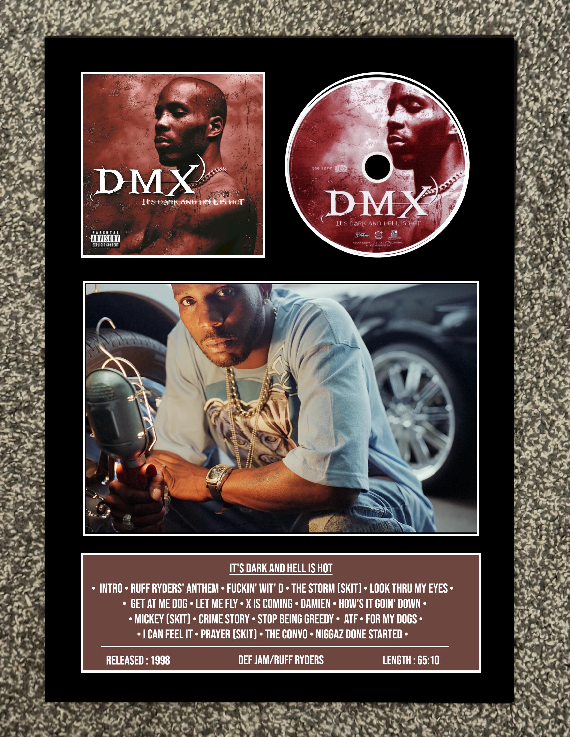 DMX | It's Dark & Hell is Hot | Retro Mounted CD Wall Display
