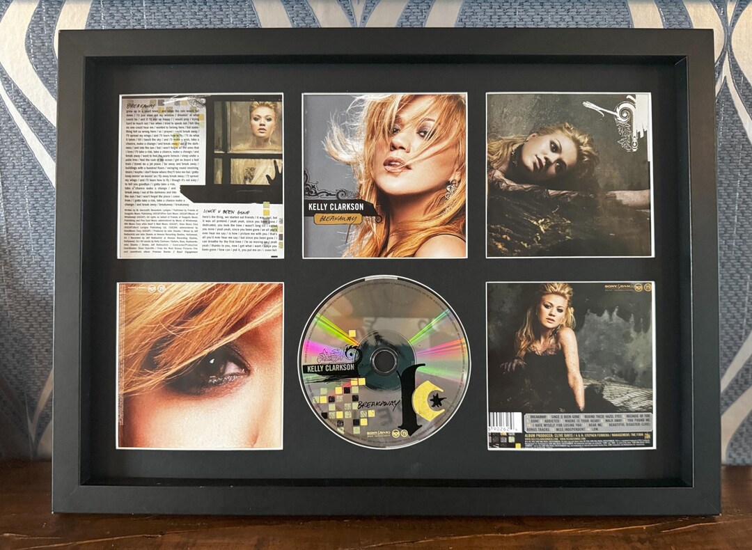 Kelly Clarkson | Breakaway | Retro Mounted CD Wall Display | Frame Not ...