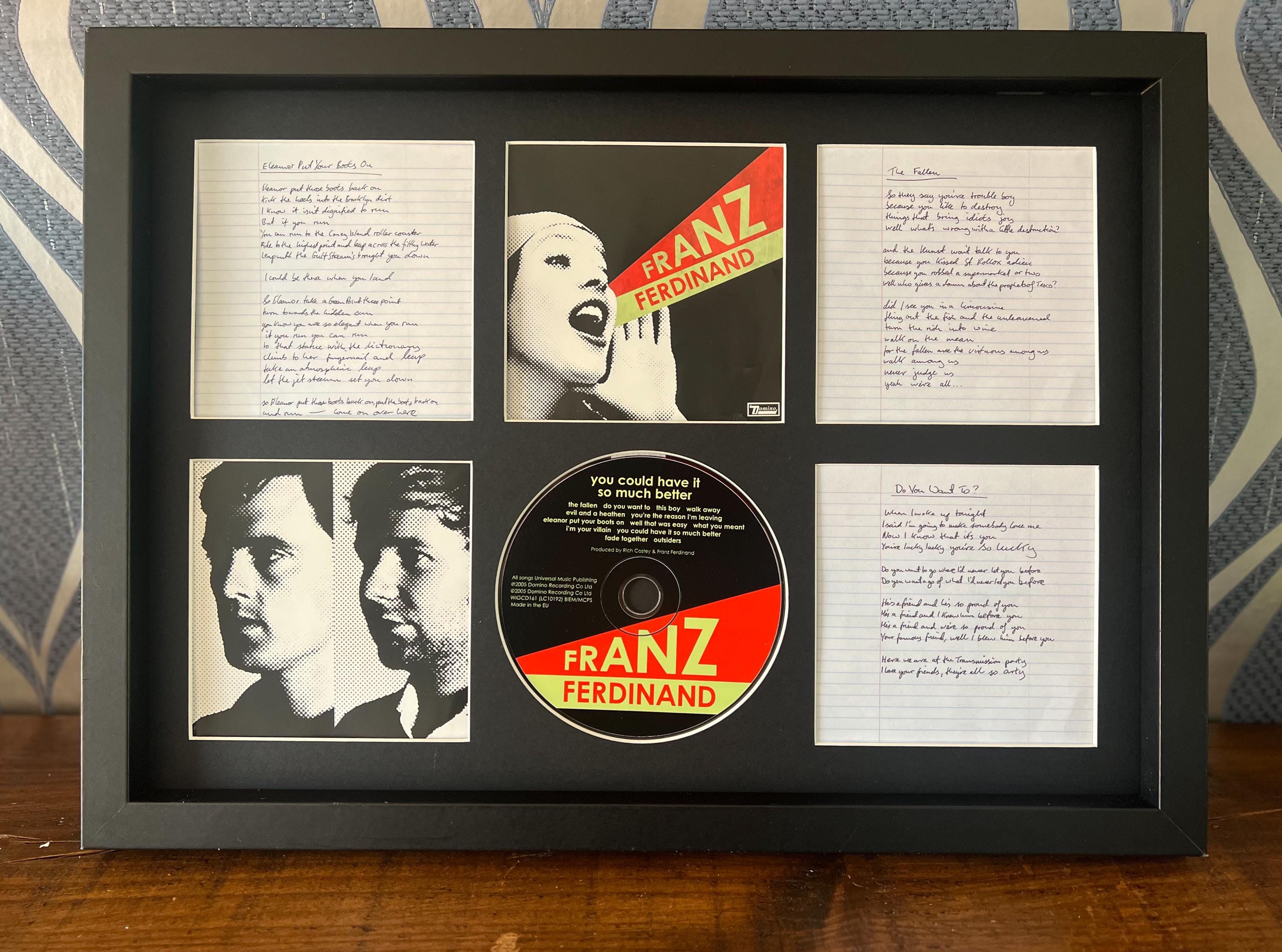 フランツ・フェルディナンド サイン入りアートワーク Franz ferdinand art - Etsy 日本