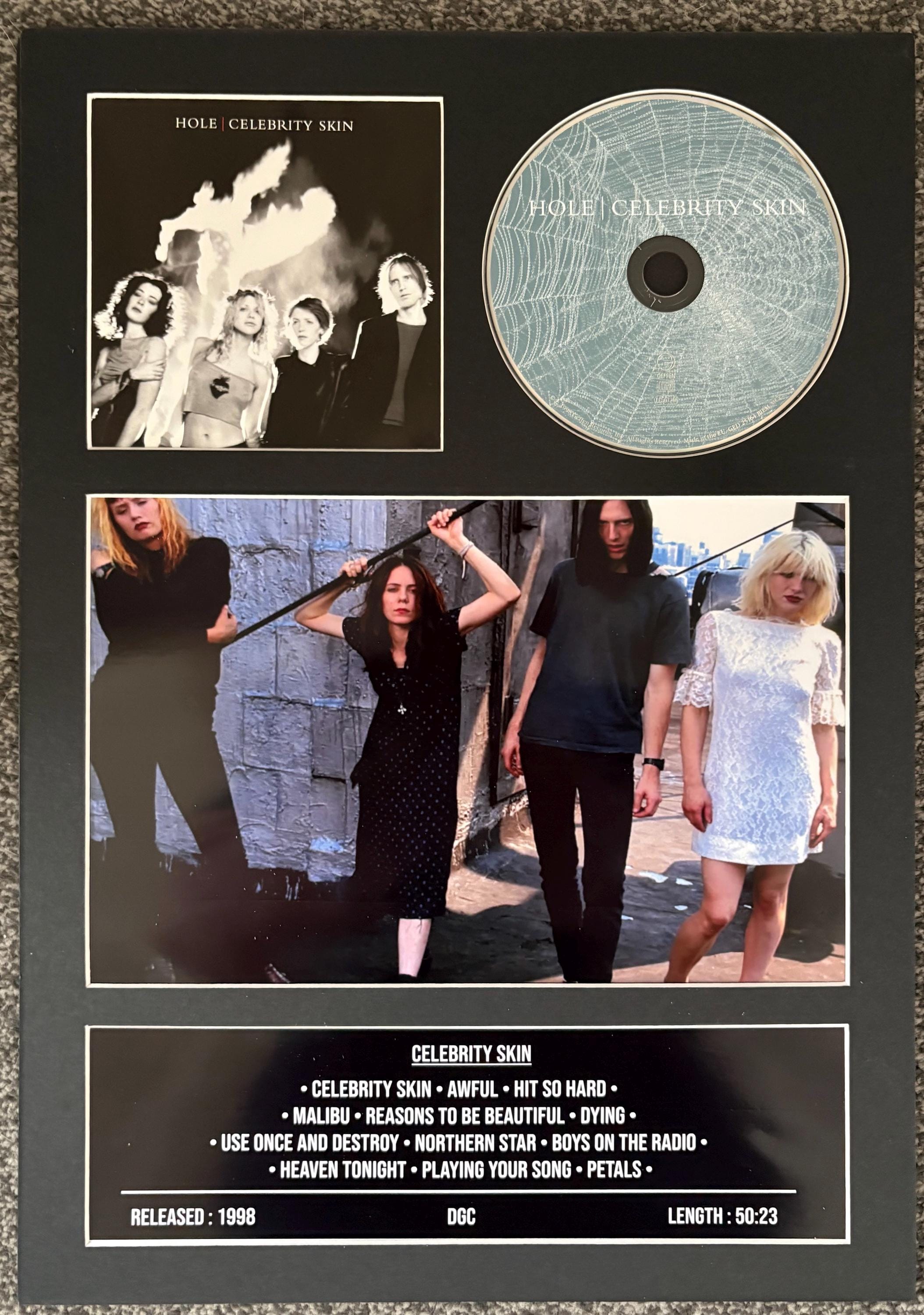 Hole | Celebrity Skin | Retro Mounted CD Wall Display | Frame Not