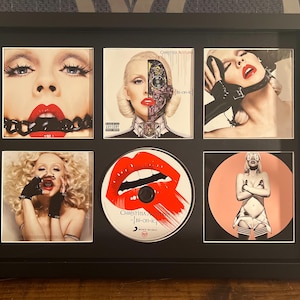 Christina Aguilera | Bionic | Retro Mounted CD Wall Display | Frame Not Included |