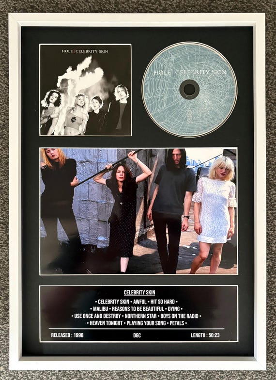 Hole | Celebrity Skin | Retro Mounted CD Wall Display | Frame Not