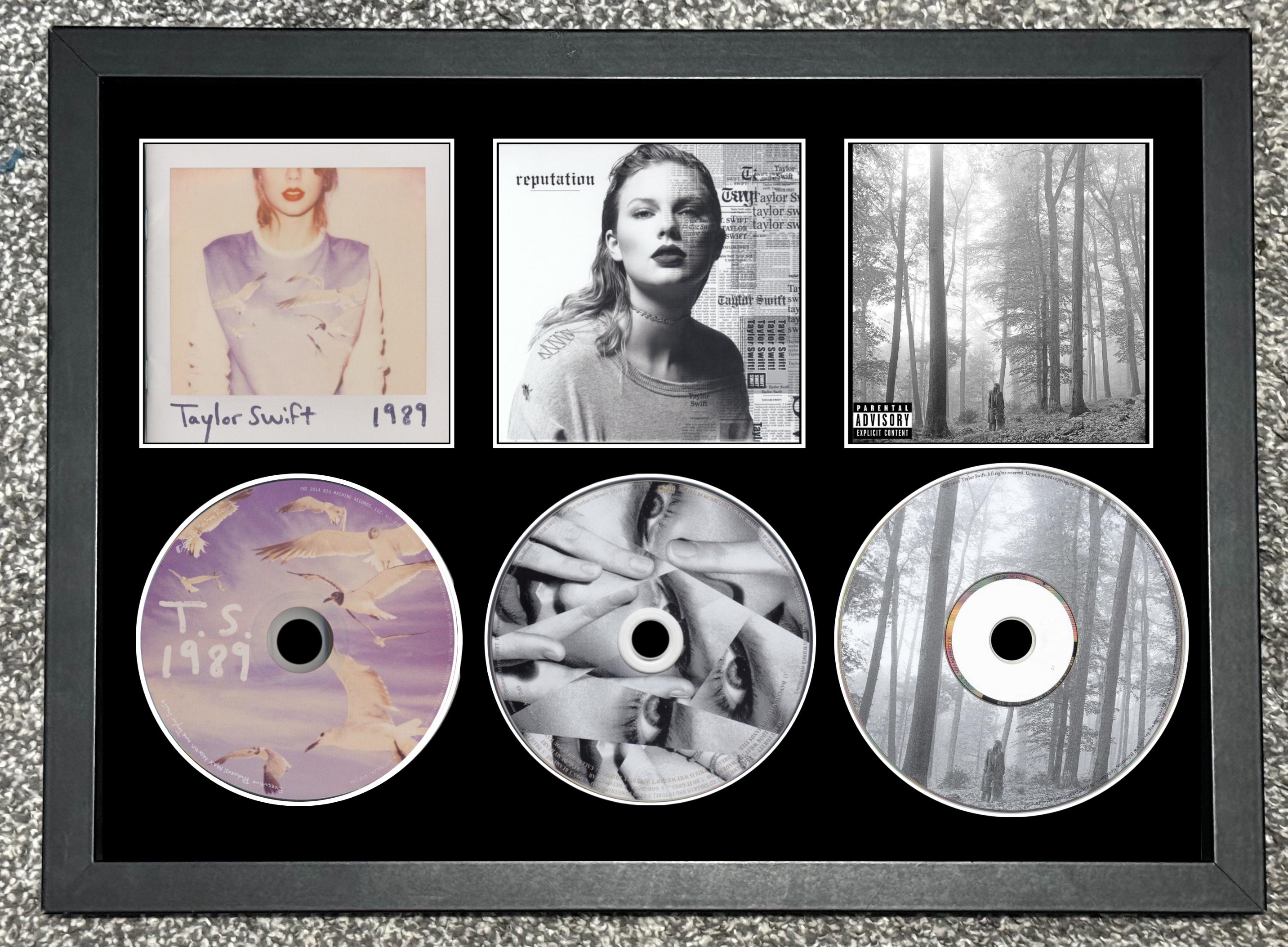 Taylor Swift | 1989 | Reputation | Folklore | Retro Triple CD Wall
