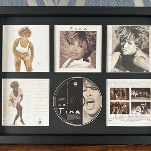 Tina Turner | What&#39;s Love Got To Do With It | Retro Mounted CD Wall Display | Frame Not Included |