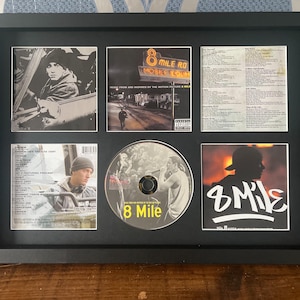 8 Mile | Original Soundtrack | Retro Mounted CD Wall Display | Frame Not Included |