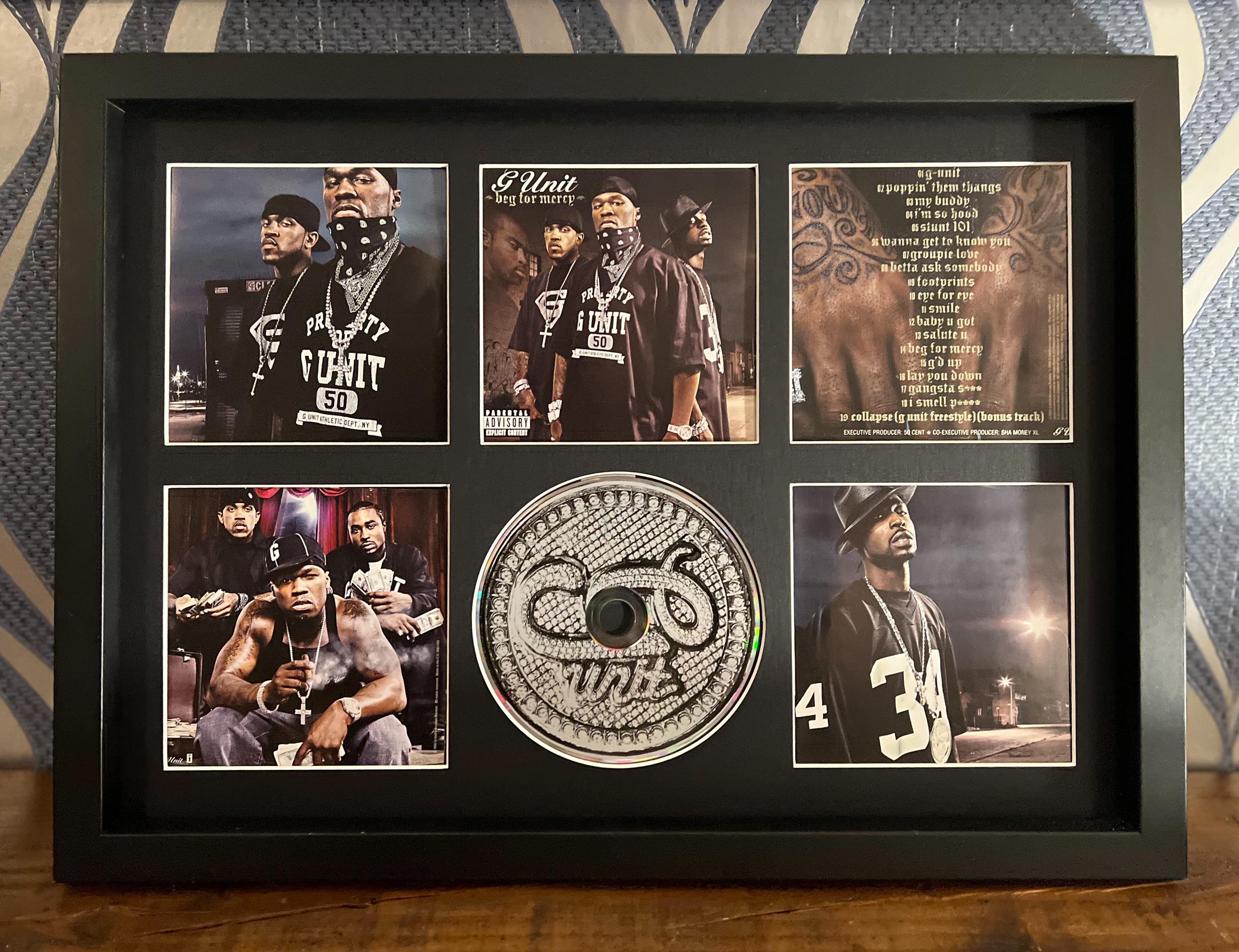 G-unit | Beg for Mercy | Retro Mounted CD Wall Display | Frame Not
