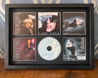 Lady Gaga | The Fame | Retro Mounted CD Wall Display | Frame Not Included |